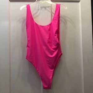 Beautiful bright pink swimsuit